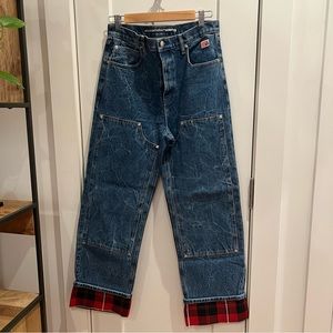 Alexander Wang Plaid Cuff Jeans
